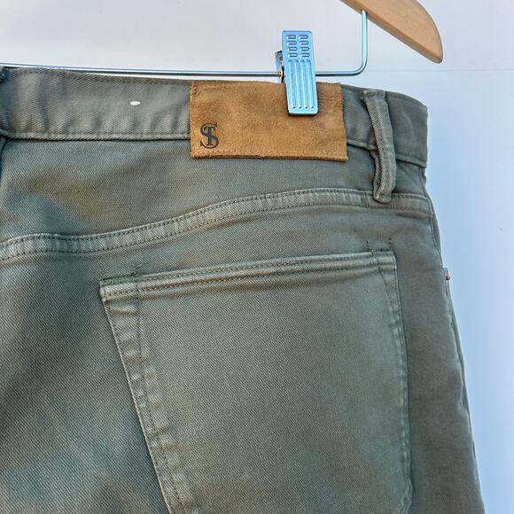Todd Snyder Set Bundle 3 Pairs Stretch 5 Pocket Chicos Pants Green Brown Ecru 35 - Picture 7 of 11
